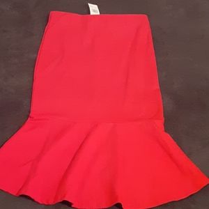 Red skirt